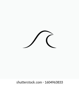 Wave Icon - Vector, Flat Sign & Trendy Symbol. 