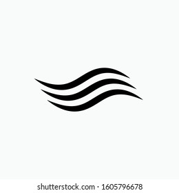 Wave Icon - Vector, Flat Sign & Trendy Symbol. 