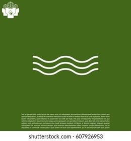 Wave icon. vector illustration
