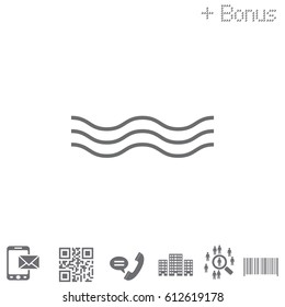 Wave icon. vector illustration