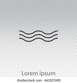 Wave icon. vector illustration