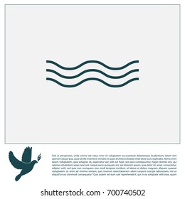 Wave icon. vector illustration
