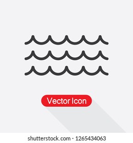 Wave Icon Vector Illustration Eps10