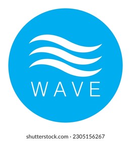 wave icon vector illustration logo design