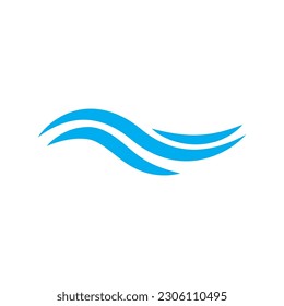 diseño del logotipo de la ilustración del vector del icono de onda