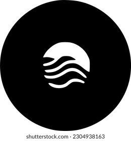 wave icon. vector isolate icon for web and Mobile on white background.