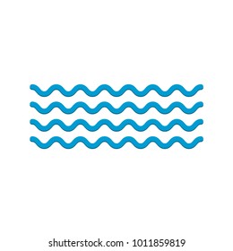 Wave icon vector   isolated on white background