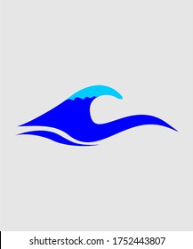 DISEÑO DE LOGOTIPO DEL VECTOR DE ICONOS DE ONDA
