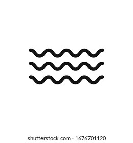 Wave Icon Vector Logo Template