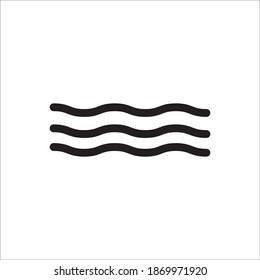 Wave Icon Vector Logo Template Illustration