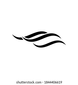 Wave icon vector on white background