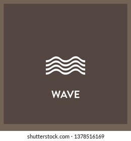 wave icon vector. wave sign on white background. wave icon for web and app