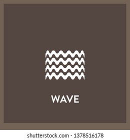 wave icon vector. wave sign on white background. wave icon for web and app