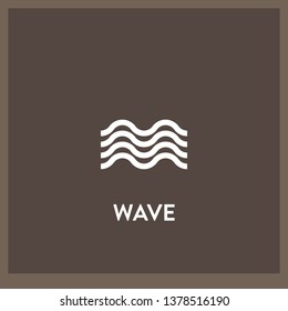 wave icon vector. wave sign on white background. wave icon for web and app
