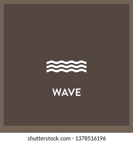 wave icon vector. wave sign on white background. wave icon for web and app