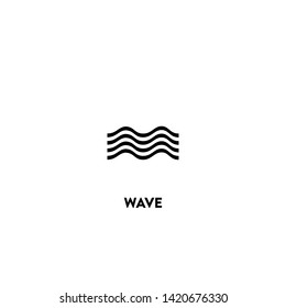 wave icon vector. wave sign on white background. wave icon for web and app