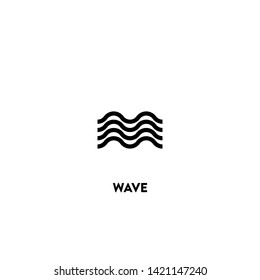 wave icon vector. wave sign on white background. wave icon for web and app