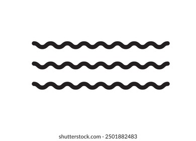 Wave icon vector. Simple wave sign