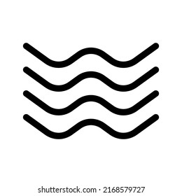 Wave Icon Vector Symbol Design Illustration