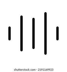 Ilustración de diseño del símbolo del vector de ondas