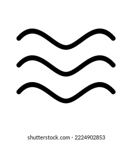 Wave Icon Vector Symbol Design Illustration