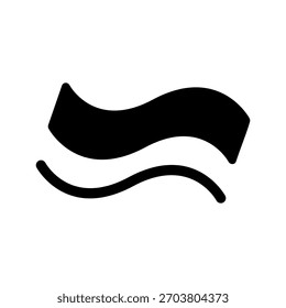 Ilustración de diseño de símbolo de Vector de icono de onda