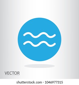 Wave icon - vector water wave sign - logo for business company