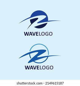 wave icon and water drop vector illustration design logo business