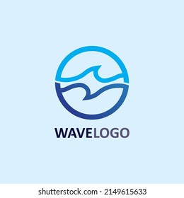 wave icon and water drop vector illustration design logo business