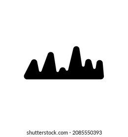 símbolo de iconos de onda elementos vectores para web infográfica