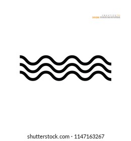 wave icon.vector illustration.