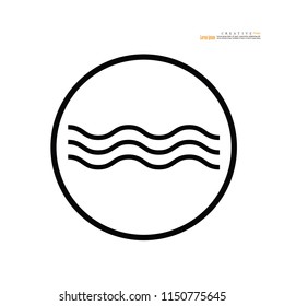 wave icon.vector illustration.