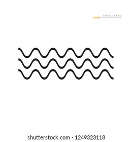 wave icon.vector illustration.