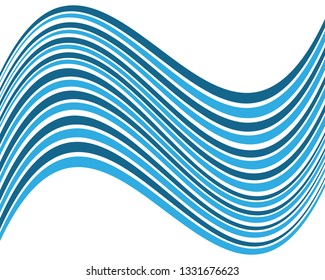 Wave illustration design
