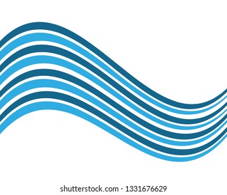 Wave illustration design