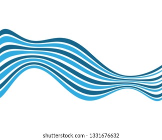 Wave illustration design