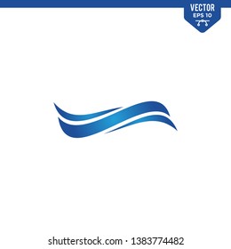 Wave illustration for logo design element