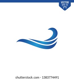 Wave illustration for logo design element