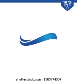 Wave illustration for logo design element