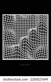 Wave image for logo or poster design