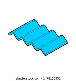 Wave isometric style. ocean wave vector illustration
