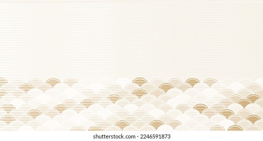 Wave Japanese pattern Japanese paper background