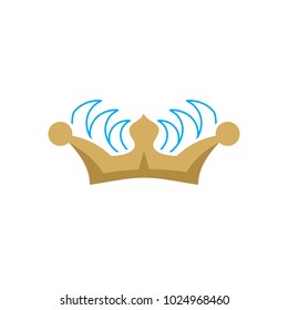Wave King Logo Icon Design