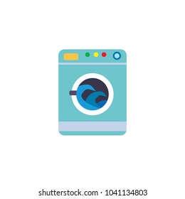 Wave Laundry Logo Icon Design