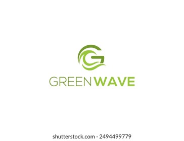 Wave Letter G Logo icon design template