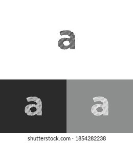 wave a letter logo. liquid a letter log template