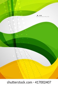 Wave light abstract background- color curve stripes and lines in various motion concepts and with light and shadow effects. Presentation banner and business card message design template set.