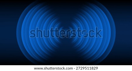 Wave light effect, radar neon waves are spreading