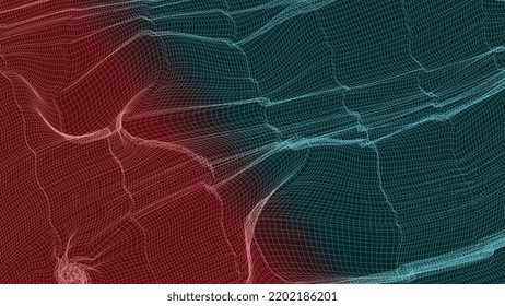 Wave Light, Glowing Lines | Lines Light on a Green Background, Abstract Background, Line Wave Element, Sound Spectrum Equalizer Wallpaper, Vector Futuristic Particle Technology illustration. Vector
