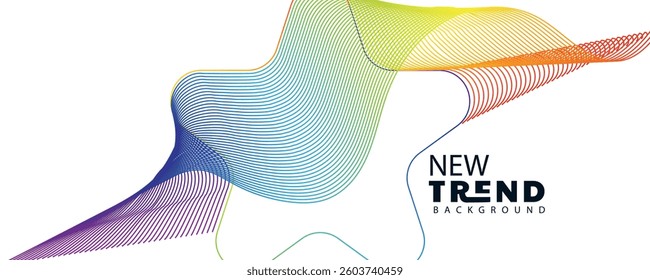 wave line abstract background, beautiful abstract wave technology background with blue light digital effect corporate concept